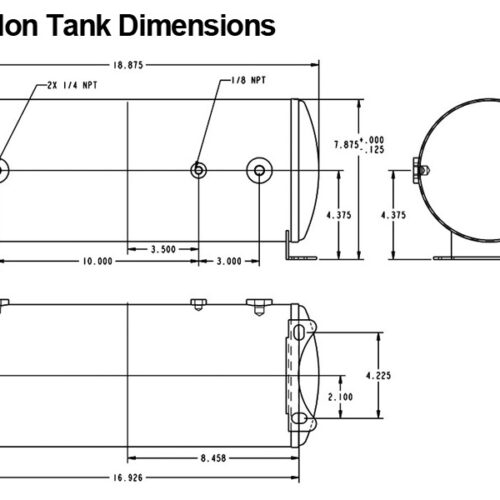 Ridetech 30154000 3 Gallon 4-Way Analog Air Ride Compressor Leveling System - Image 2