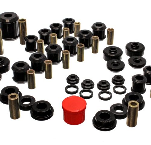 Energy Suspension 5.18107G 95-99 Mitsubishi Eclipse FWD/AWD Black Hyper-flex Master Bushing Set