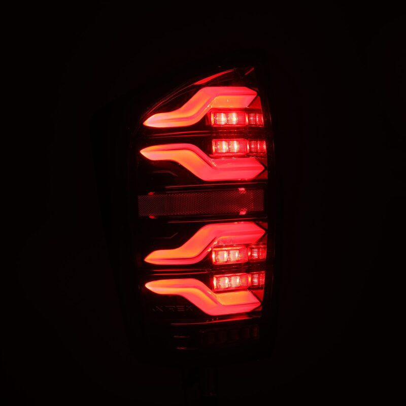 AlphaRex 16-21 Toyota Tacoma LUXX LED Taillights Alpha Blk w/Activ Light/Seq Signal - Image 4
