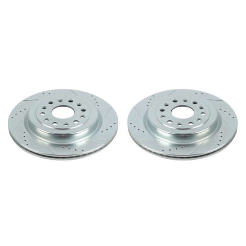 Alternative view of Power Stop 19-20 Ram 1500 Rear Evolution Drilled & Slotted Rotors - Pair