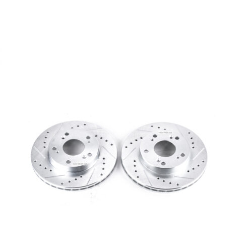 Power Stop 02-06 Acura RSX Front Evolution Drilled & Slotted Rotors - Pair - Image 5