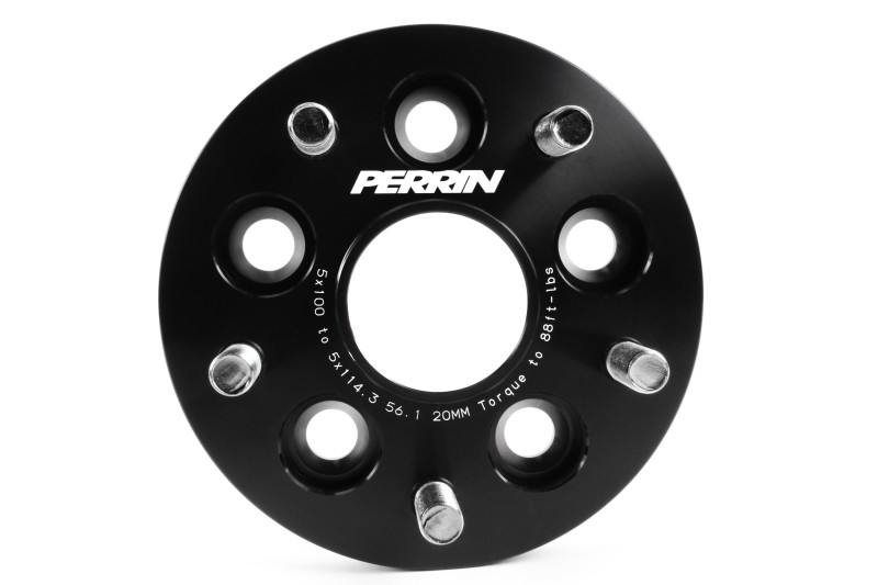 PERRIN Subaru/Toyota/Scion 20mm Wheel Adapter (Bolt-On Type) 5x100 to 5x114.3 w/56mm Hub - Pair - Image 3