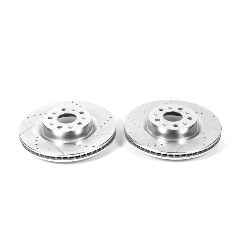 Power Stop 16-19 Cadillac CT6 Front Evolution Drilled & Slotted Rotors - Pair - Image 3
