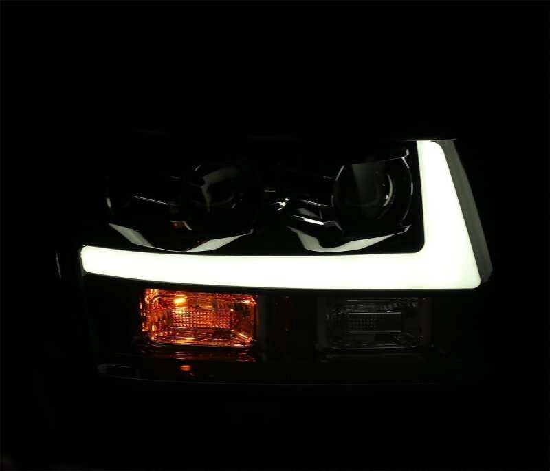 AlphaRex 07-14 Chevrole Tahoe PRO-Series LED Headlights Plank Style Blk w/Activ Light/Seq Signal/DRL - Image 5