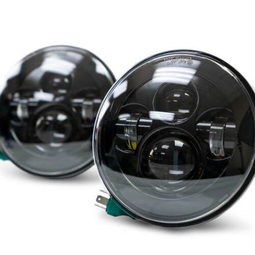 Alternative view of DV8 Offroad HL7JK-01 07-18 Jeep Wrangler JK LED Projector Headlights