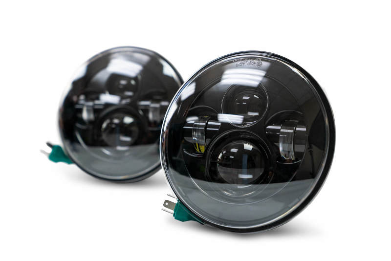 DV8 Offroad HL7JK-01 07-18 Jeep Wrangler JK LED Projector Headlights - Image 2
