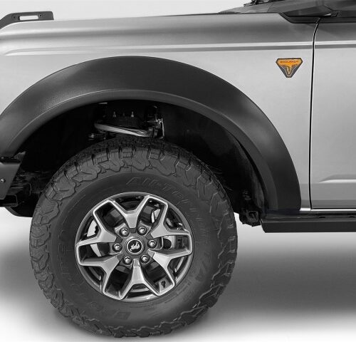 Alternative view of Bushwacker 2021+ Ford Bronco 4-Door Extend-A-Flares 4pc - Black