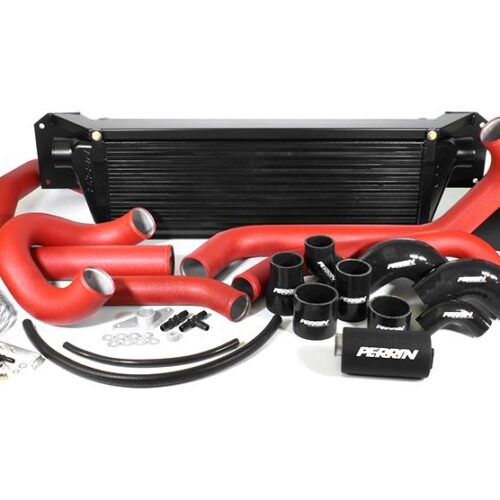 PERRIN 15-21 Subaru STI Front Mount Intercooler Boost Tubes + Hardware - Red Tubes - Image 2