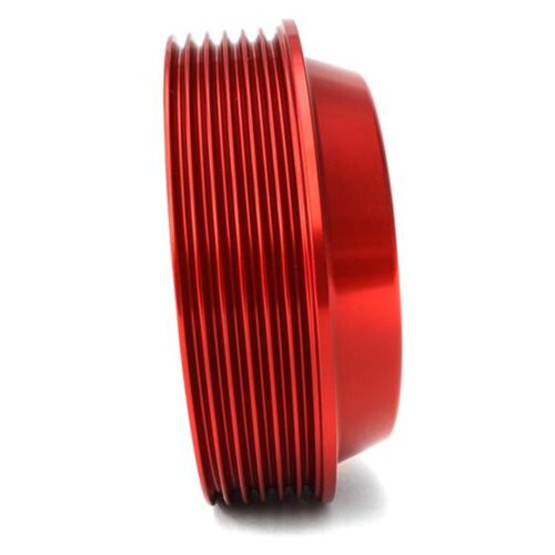 PERRIN 15-21 Subaru WRX / 18-20 Crosstrek / 14-18 FXT Lightweight Water Pump Pulley - Red - Image 6