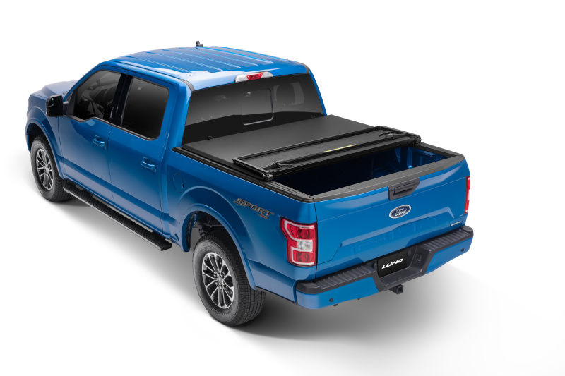 Lund 969355 09-14 Ford F-150 Styleside (5.5ft. Bed) Hard Fold Tonneau Cover - Black - Image 2