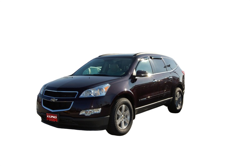 AVS 94161 09-17 Chevy Traverse Ventvisor Outside Mount Window Deflectors 4pc - Smoke - Image 4