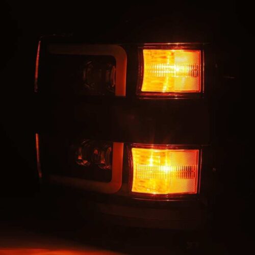 AlphaRex 15-18 Chevy 2500HD NOVA LED Proj Headlights Plank Style Chrome w/Activ Light/Seq Signal/DRL - Image 6