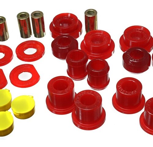 Energy Suspension 06-11 Honda Civic Red Rear Lower Trailing Arm and Lower Knuckle Bushing Set