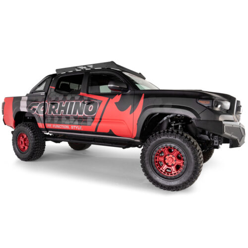 Go Rhino 5933000T 16-23 Toyota Tacoma DC Ceros Low Profile Roof Rack - Tex. Blk - Image 2