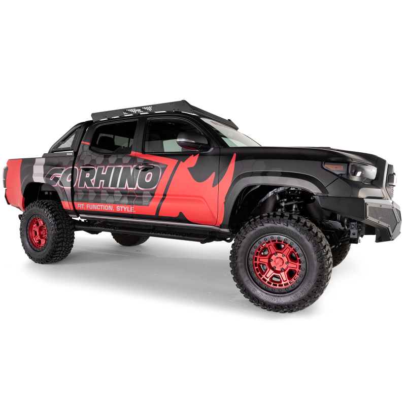 Go Rhino 5933000T 16-23 Toyota Tacoma DC Ceros Low Profile Roof Rack - Tex. Blk - Image 2