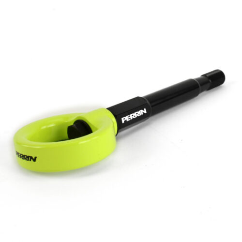 PERRIN 15-21 Subaru WRX/STI / 24-26 Crosstrek / 25-26 Forester Tow Hook Kit (Rear) - Neon Yellow - Image 6