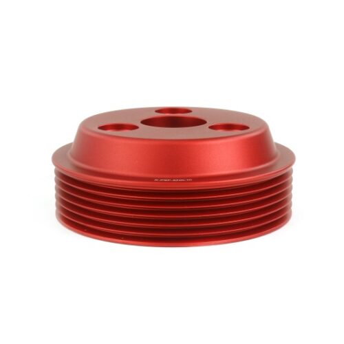 PERRIN 15-21 Subaru WRX / 18-20 Crosstrek / 14-18 FXT Lightweight Water Pump Pulley - Red - Image 2