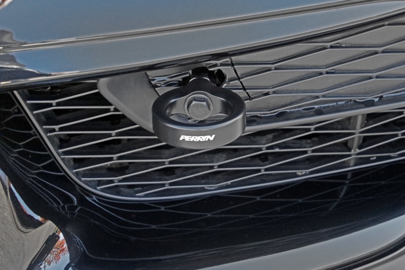 PERRIN 20-25 Toyota Supra Tow Hook Kit (Front) - Black - Image 3