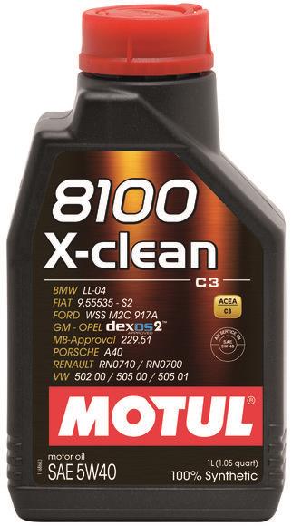Motul 1L Synthetic Engine Oil 8100 5W40 X-CLEAN C3 -505 01-502 00-505 00-LL04 - Image 4