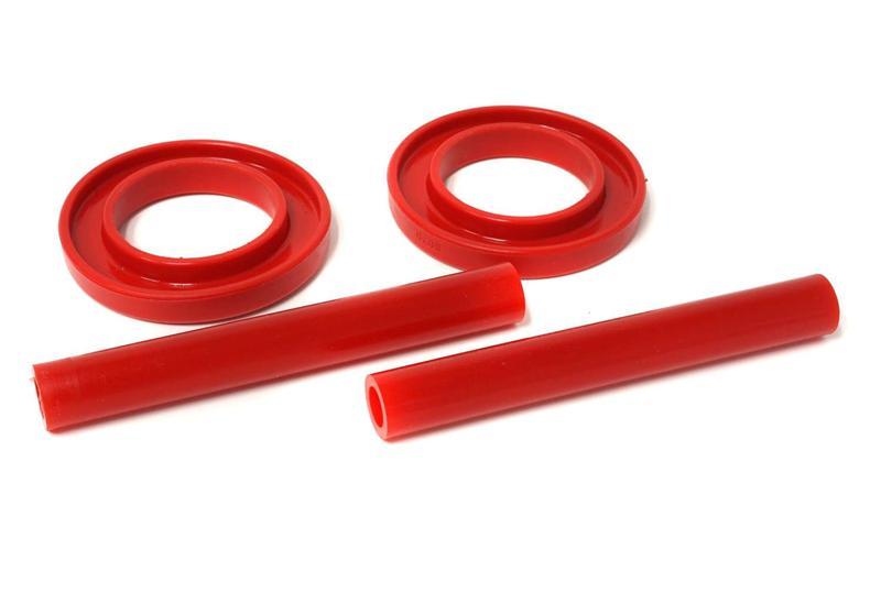 Energy Suspension Universal 2-3/16in ID 3in OD 1in H Black Coil Spring Isolators (2 per set)