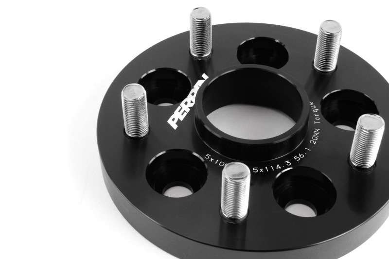 PERRIN Subaru/Toyota/Scion 20mm Wheel Adapter (Bolt-On Type) 5x100 to 5x114.3 w/56mm Hub - Pair - Image 7