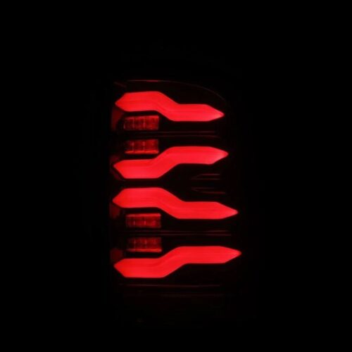 AlphaRex 09-18 Dodge RAM LUXX-Series LED Taillights Black Red w/Actv Light & SS - Image 3