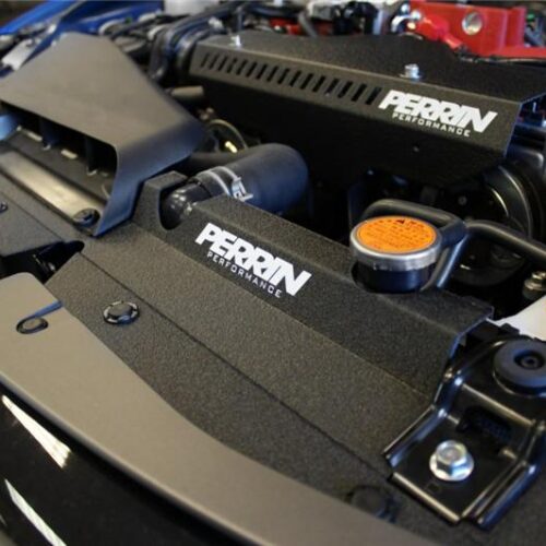 PERRIN 08-14 Subaru WRX & STI / 08-11 Impreza Radiator Shroud - Black - Image 4