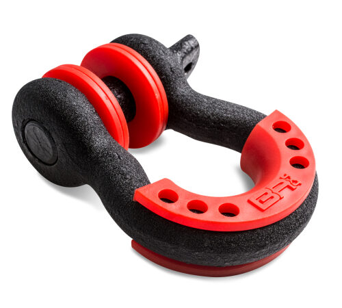Body Armor 4x4 3203 3/4in Black D-Ring with Red Isolators Single