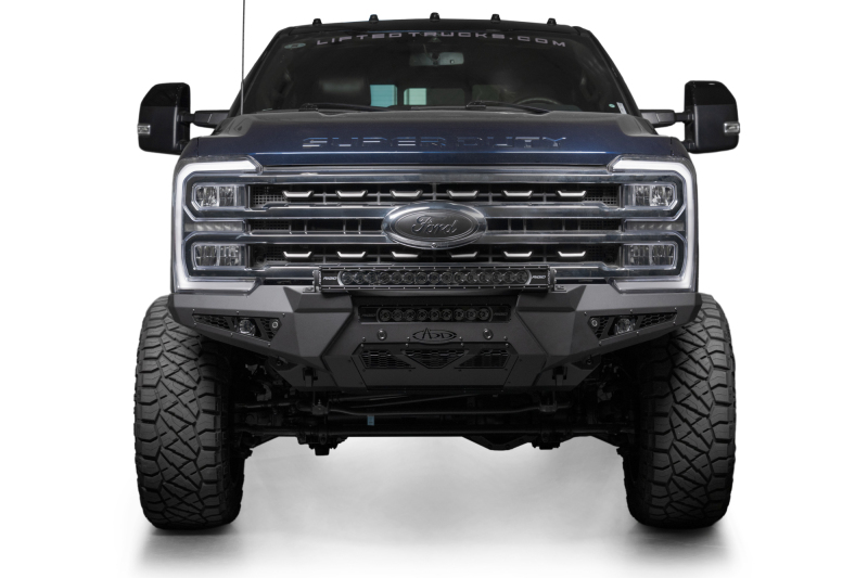 Addictive Desert Designs 2023+ Ford Super Duty HoneyBadger Front Bumper w/ Top Hoop - Image 2