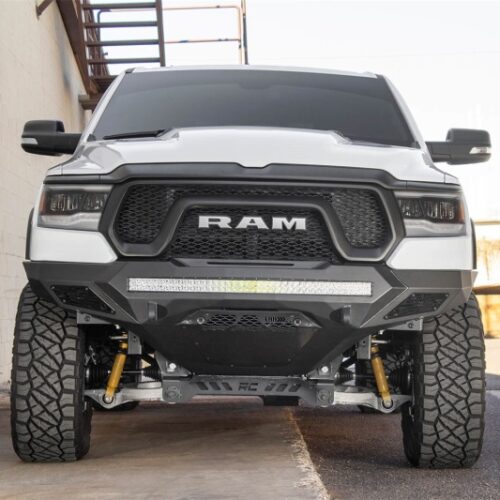Addictive Desert Designs F611402770103 2019 Ram Rebel 1500 Stealth Fighter Fr Bumper w/Parking Sensor Cutouts - Image 4