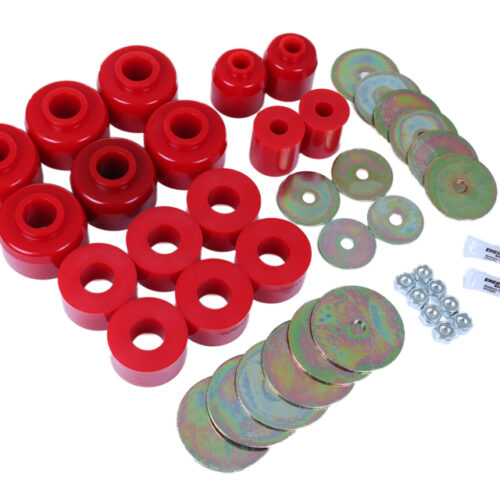 Energy Suspension 8.4114R 03-09 Toyota 4Runner/GX470 / 07-14 FJ Cruiser Red Body Mount Bushing Set - Image 3