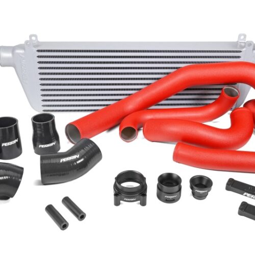 PERRIN 22-26 Subaru WRX Front Mount Intercooler Kit (Red Tubes & Silver Core)