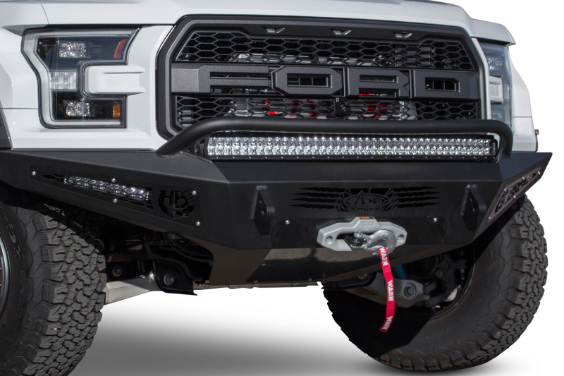 Addictive Desert Designs 17-18 Ford F-150 Raptor HoneyBadger Front Bumper w/ Winch Mount - Image 6