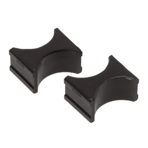 Prothane 19-1721-BL Universal Shock Reservoir Mounts - 2.0/2.0 Diameter - Black