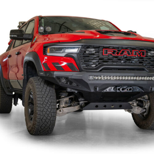 Alternative view of Addictive Desert Designs 2025 Ram RHO Stealth Fighter Front Bumper Winch Kit