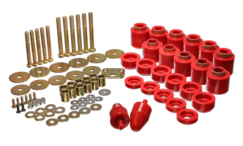 Energy Suspension 2.4108R 1in Body Lift Kit - Red - Image 6