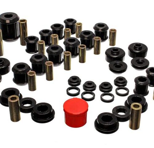 Energy Suspension 5.18107G 95-99 Mitsubishi Eclipse FWD/AWD Black Hyper-flex Master Bushing Set - Image 3