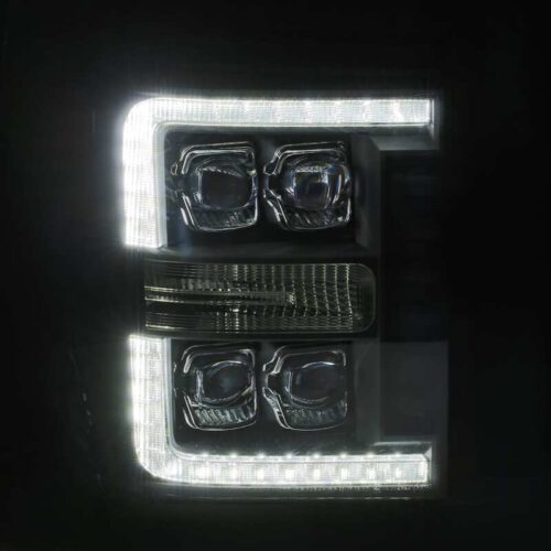 AlphaRex 11-16 Ford F-350 SD NOVA LED Proj Headlights Plank Style Chrm w/Activ Light/Seq Signal - Image 4