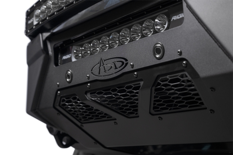 Addictive Desert Designs 2023+ Ford Super Duty HoneyBadger Front Bumper w/ Top Hoop - Image 4