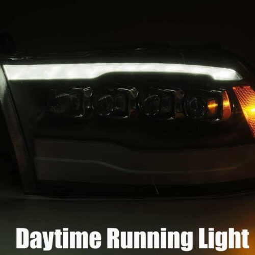 AlphaRex 880591 09-18 Dodge Ram 1500HD NOVA LED Projector Headlights Plank Style Design Chrome w/DRL - Image 7