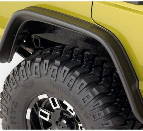 Bushwacker 10922-07 84-01 Jeep Cherokee Flat Style Flares 4pc - Black - Image 3
