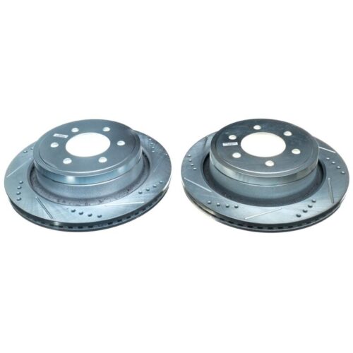 Power Stop 12-18 Ford F-150 Rear Evolution Drilled & Slotted Rotors - Pair - Image 3