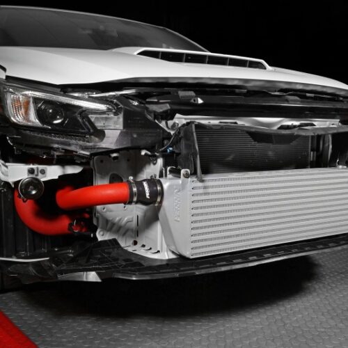PERRIN 22-26 Subaru WRX Front Mount Intercooler Kit (Red Tubes & Silver Core) - Image 5