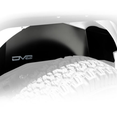 DV8 Offroad INFEND-01RB 07-18 Jeep Wrangler JK Rear Aluminum Inner Fender - Black - Image 3