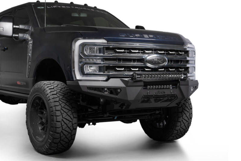 Addictive Desert Designs 2023+ Ford Super Duty HoneyBadger Front Bumper w/ Top Hoop - Image 10