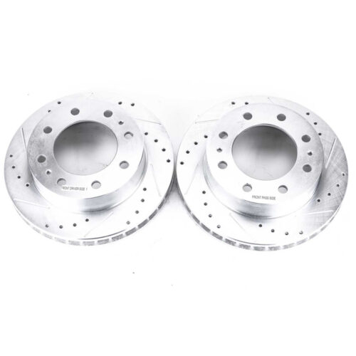 Power Stop 00-05 Cadillac DeVille Front Evolution Drilled & Slotted Rotors - Pair - Image 3