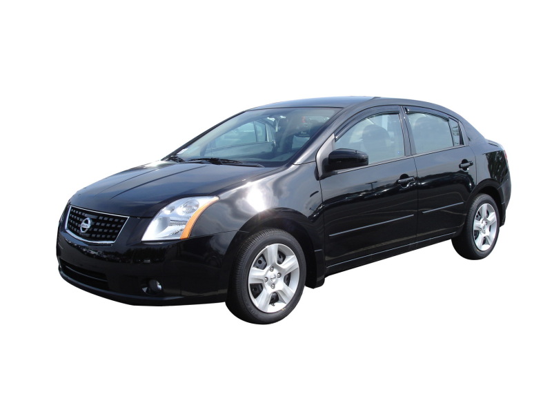 AVS 94165 07-12 Nissan Sentra Ventvisor Outside Mount Window Deflectors 4pc - Smoke - Image 4
