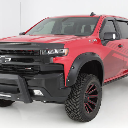 Alternative view of Bushwacker 19-21 Chevrolet Silverado 1500 Pocket Style Flares 4pc - Black