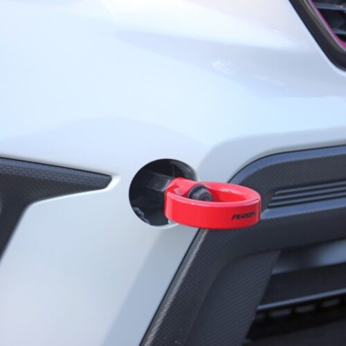 PERRIN 18-21 Subaru WRX & STI / 13-25 BRZ / 17-20 Toyota 86 Tow Hook Kit (Front) - Red - Image 7