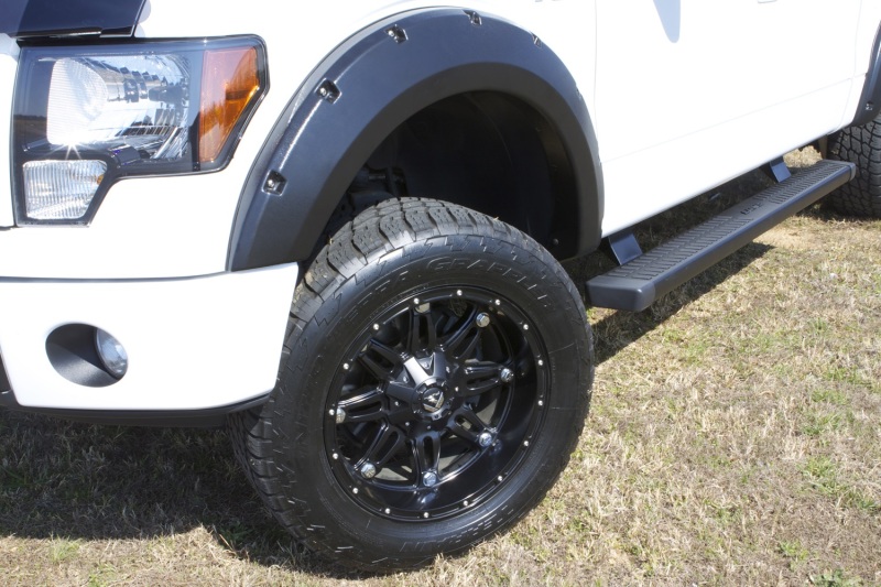 Lund RX312T 09-14 Ford F-150 (Ex Raptor) RX-Rivet Style Textured Elite Series Fender Flares - Black (4 Pc.) - Image 7